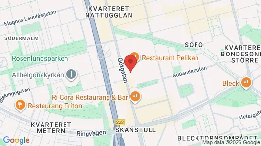 Lägenheter att hyra i Södermalm - kort over placeringen