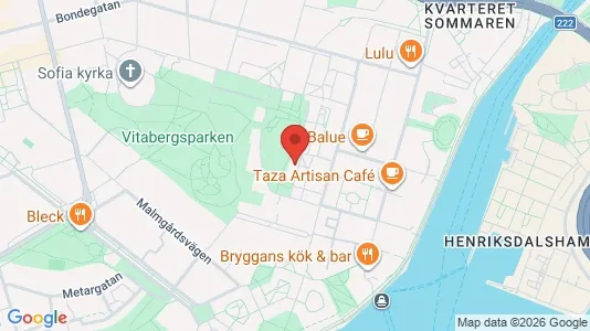 Lägenheter att hyra i Södermalm - kort over placeringen