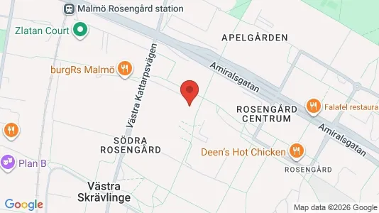 Lägenheter att hyra i Rosengård - kort over placeringen