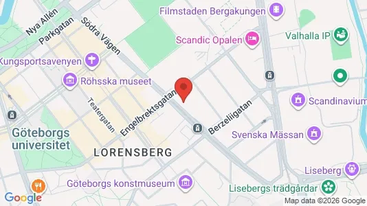 Lägenheter att hyra i Johanneberg - kort over placeringen