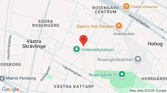 Lägenheter att hyra i Rosengård - kort over placeringen