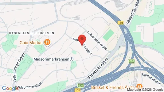 Lägenheter att hyra i Söderort - kort over placeringen