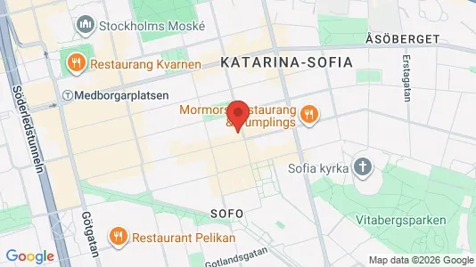 Lägenheter att hyra i Södermalm - kort over placeringen