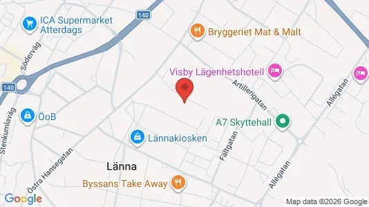 Lägenheter att hyra i Gotland - kort over placeringen
