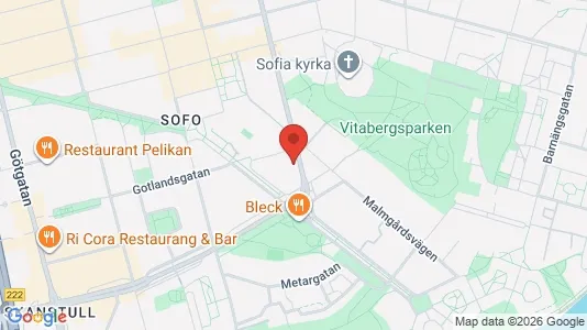 Lägenheter att hyra i Södermalm - kort over placeringen