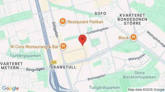 Lägenheter att hyra i Södermalm - kort over placeringen