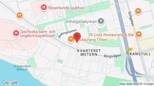 Lägenheter att hyra i Södermalm - kort over placeringen