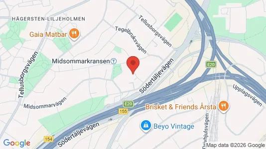 Lägenheter att hyra i Söderort - kort over placeringen