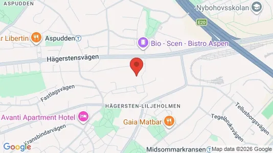 Lägenheter att hyra i Söderort - kort over placeringen