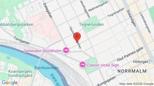 Lägenheter att hyra i Stockholm Innerstad - kort over placeringen