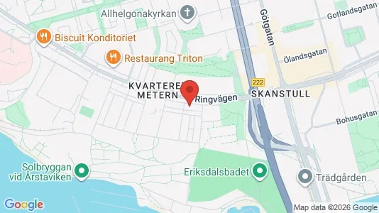 Lägenheter att hyra i Södermalm - kort over placeringen