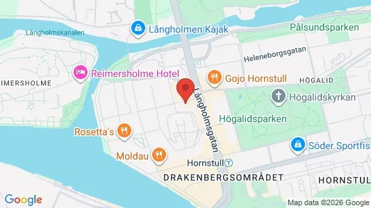 Lägenheter att hyra i Södermalm - kort over placeringen