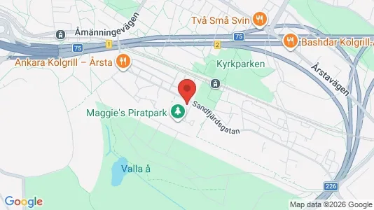 Lägenheter att hyra i Hammarbyhamnen - kort over placeringen