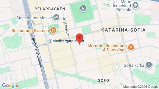 Lägenheter att hyra i Södermalm - kort over placeringen