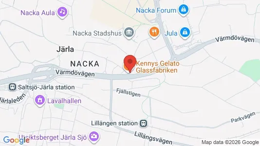 Lägenheter att hyra i Nacka - kort over placeringen