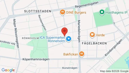 Lägenheter att hyra i Malmö Centrum - kort over placeringen