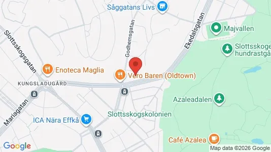 Lägenheter att hyra i Majorna-Linné - kort over placeringen