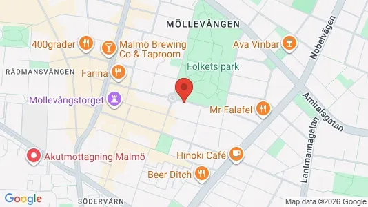 Lägenheter att hyra i Malmö Centrum - kort over placeringen