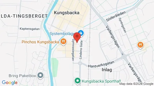 Lägenheter att hyra i Kungsbacka - kort over placeringen