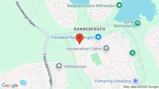 Lägenheter att hyra i Angered - kort over placeringen