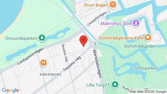 Lägenheter att hyra i Malmö Centrum - kort over placeringen