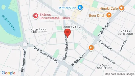 Lägenheter att hyra i Malmö Centrum - kort over placeringen