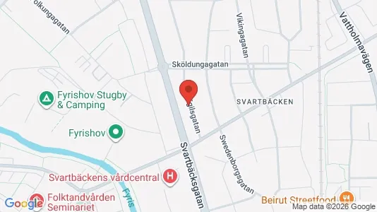 Lägenheter att hyra i Uppsala - kort over placeringen