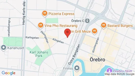 Lägenheter att hyra i Örebro - kort over placeringen