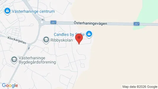 Lägenheter att hyra i Haninge - kort over placeringen