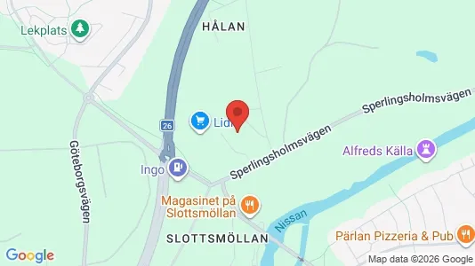 Lägenheter att hyra i Halmstad - kort over placeringen