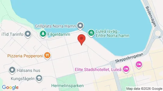 Lägenheter att hyra i Luleå - kort over placeringen