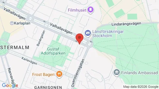 Lägenheter att hyra i Östermalm - kort over placeringen