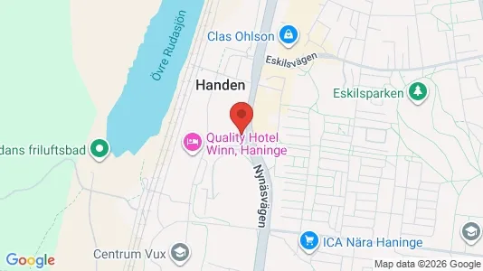 Lägenheter att hyra i Haninge - kort over placeringen