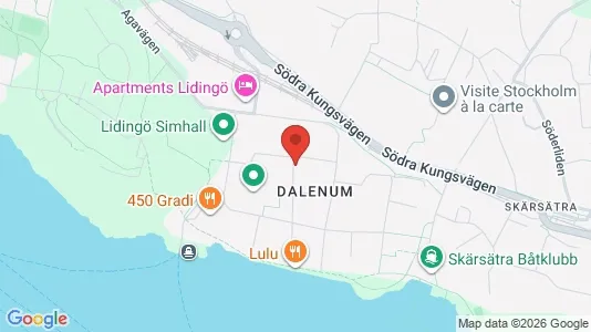 Lägenheter att hyra i Lidingö - kort over placeringen