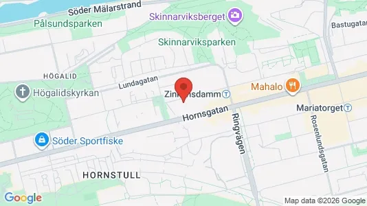 Lägenheter att hyra i Södermalm - kort over placeringen