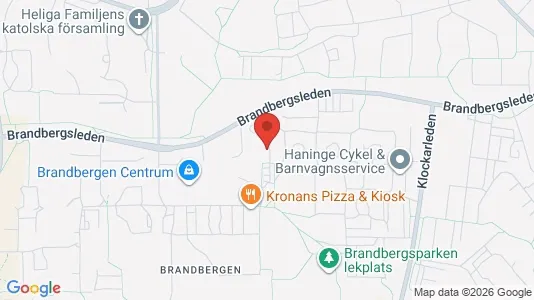 Lägenheter att hyra i Haninge - kort over placeringen