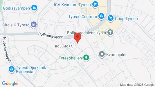 Lägenheter att hyra i Tyresö - kort over placeringen
