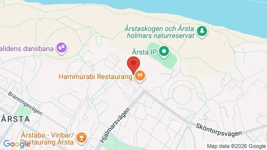 Lägenheter att hyra i Hammarbyhamnen - kort over placeringen