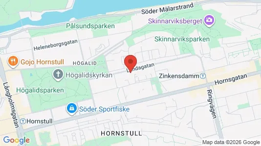 Lägenheter att hyra i Södermalm - kort over placeringen