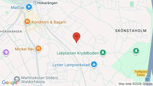 Lägenheter att hyra i Söderort - kort over placeringen