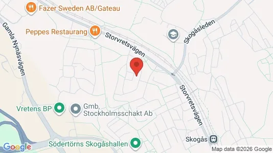 Lägenheter att hyra i Huddinge - kort over placeringen