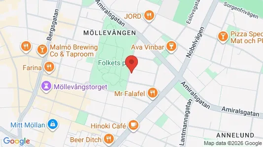 Lägenheter att hyra i Malmö Centrum - kort over placeringen