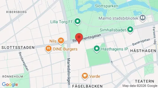 Lägenheter att hyra i Malmö Centrum - kort over placeringen