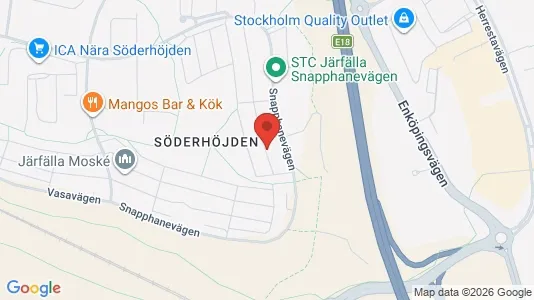 Lägenheter att hyra i Järfälla - kort over placeringen