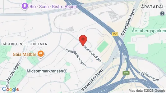 Lägenheter att hyra i Söderort - kort over placeringen