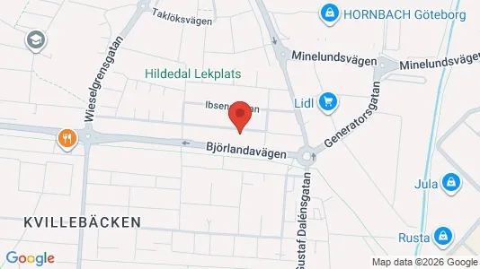 Lägenheter att hyra i Lundby - kort over placeringen