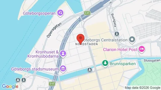 Lägenheter att hyra i Göteborg Centrum - kort over placeringen