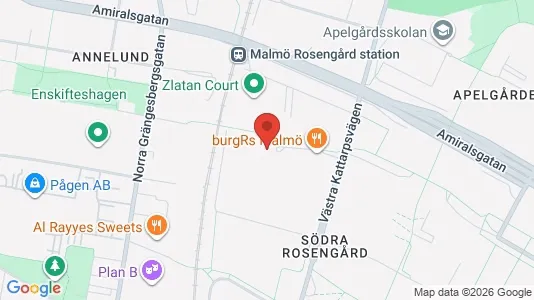 Lägenheter att hyra i Rosengård - kort over placeringen