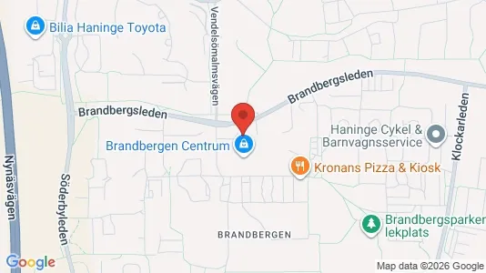 Lägenheter att hyra i Haninge - kort over placeringen