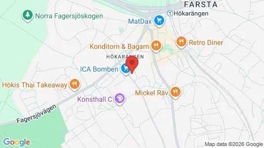 Lägenheter att hyra i Söderort - kort over placeringen